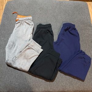 Kids Jogger Pants Set - Gray, Black, and Blue